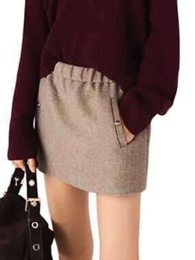 Jinera Short Wool Blend Skirt